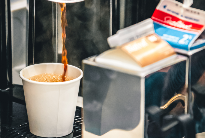 Coffee being made